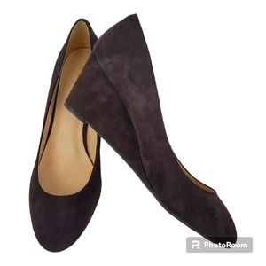 Nine West Brown Suede Wedge SIZE 8 Shoes